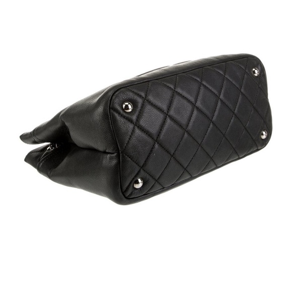 Chanel Timeless Soft Shopper Tote Black Leather with Chain Strap - Picture 5 of 7